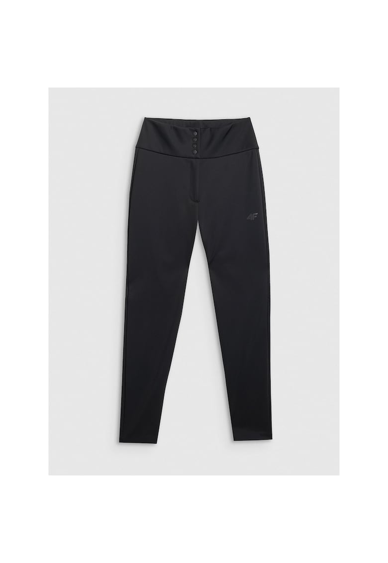 4f Pantaloni sport dama schi - negru - poliester