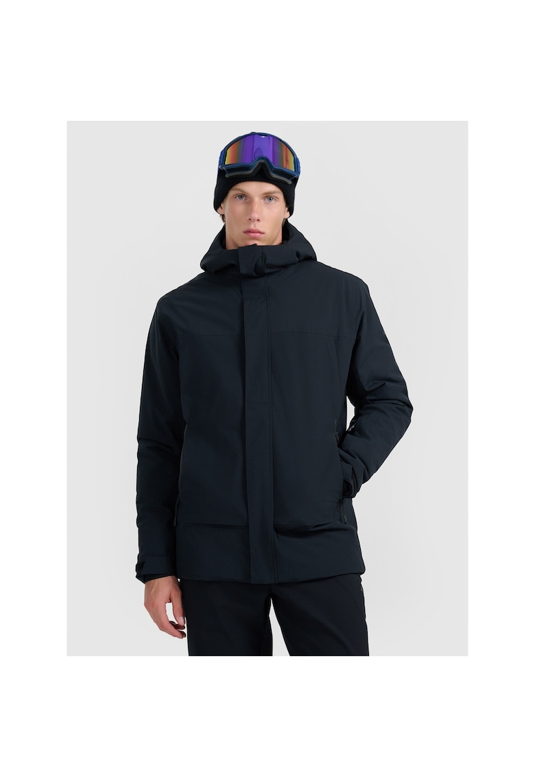 Geaca de ski barbati poliester - negru