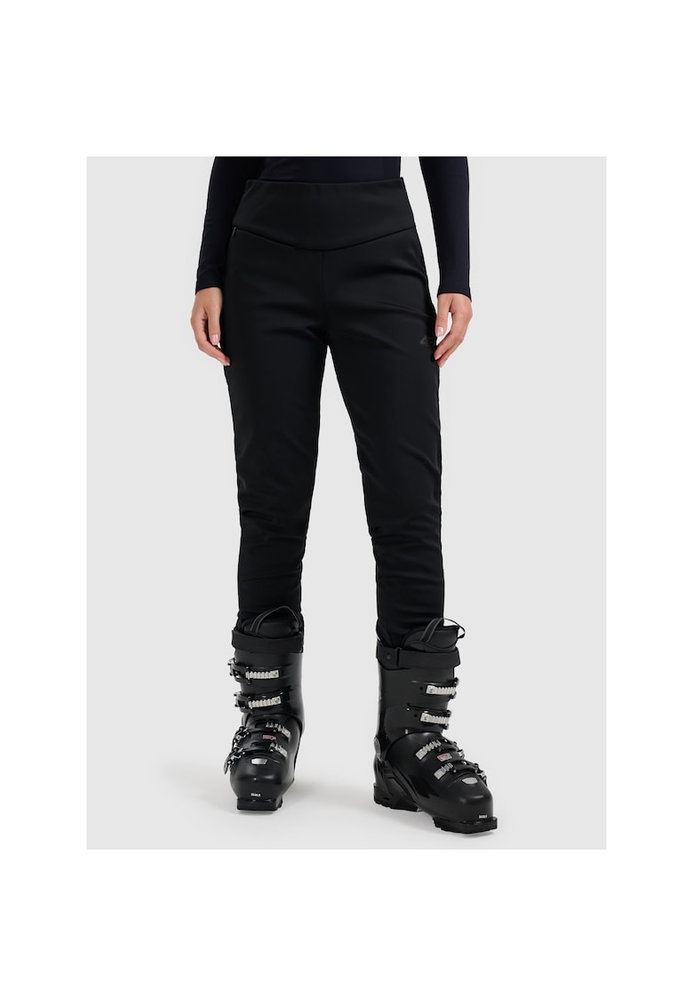 Pantaloni sport dama negru - din poliester