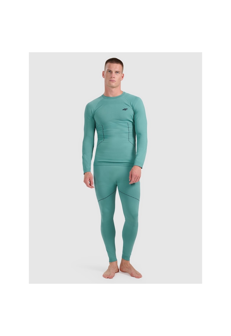 Lenjerie intima sport barbati set - turcoaz - fara cusaturi - tehnologie 4FSkin