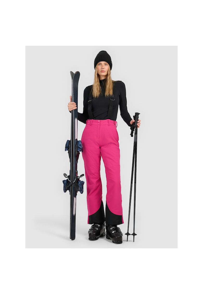Pantaloni sport dama - schi - roz - poliester