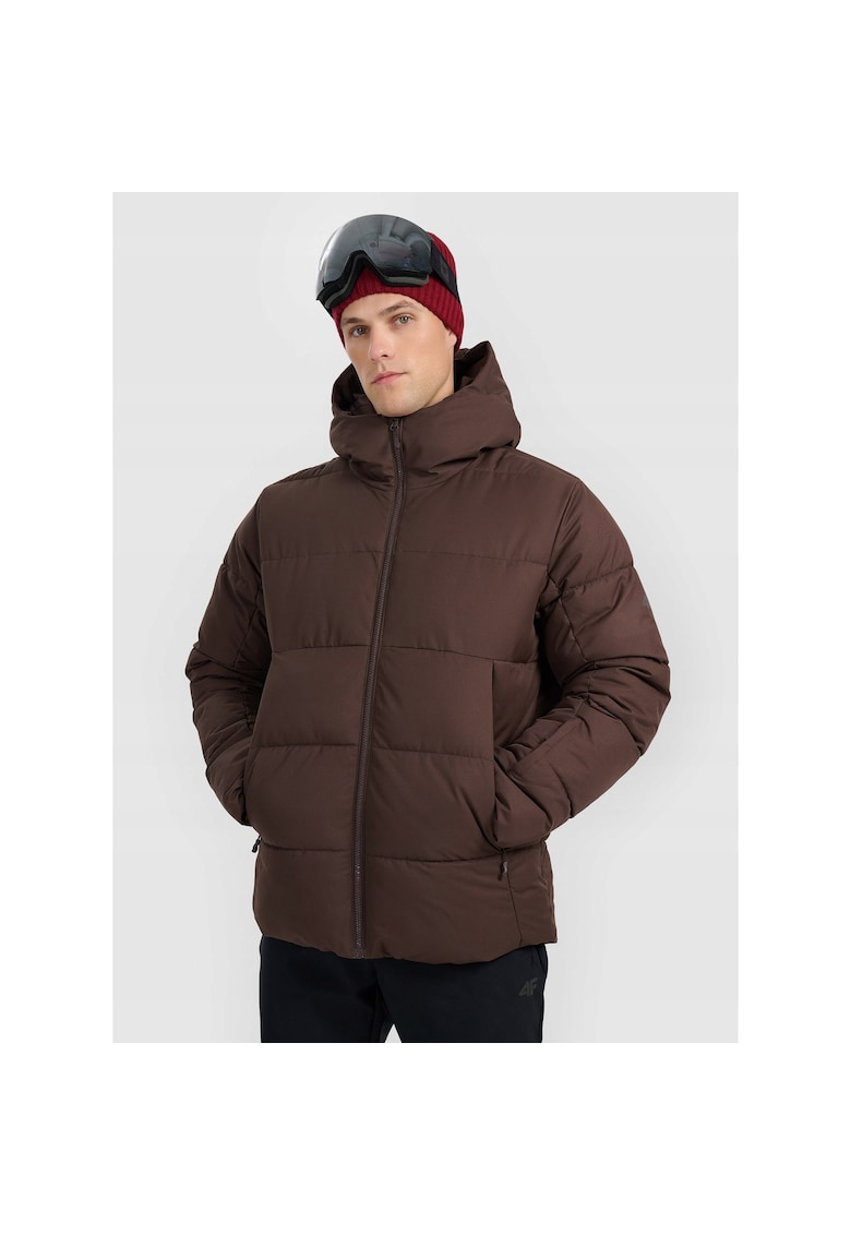 Geaca de schi barbati - poliester - maro