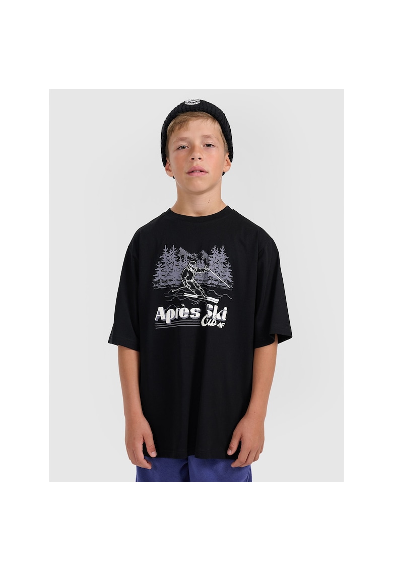 Tricou copii - lejer - negru - bumbac