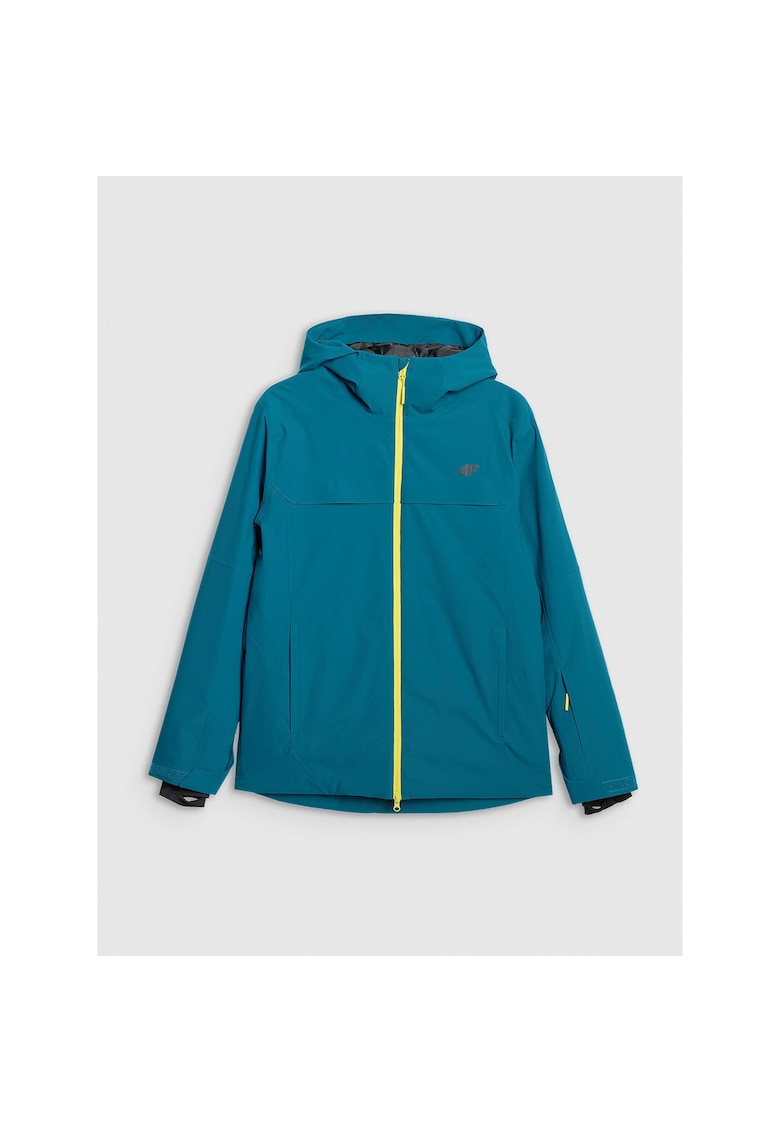 Geaca de schi barbati NeoDry 8000 - Poliester - albastru/verde - cu gluga