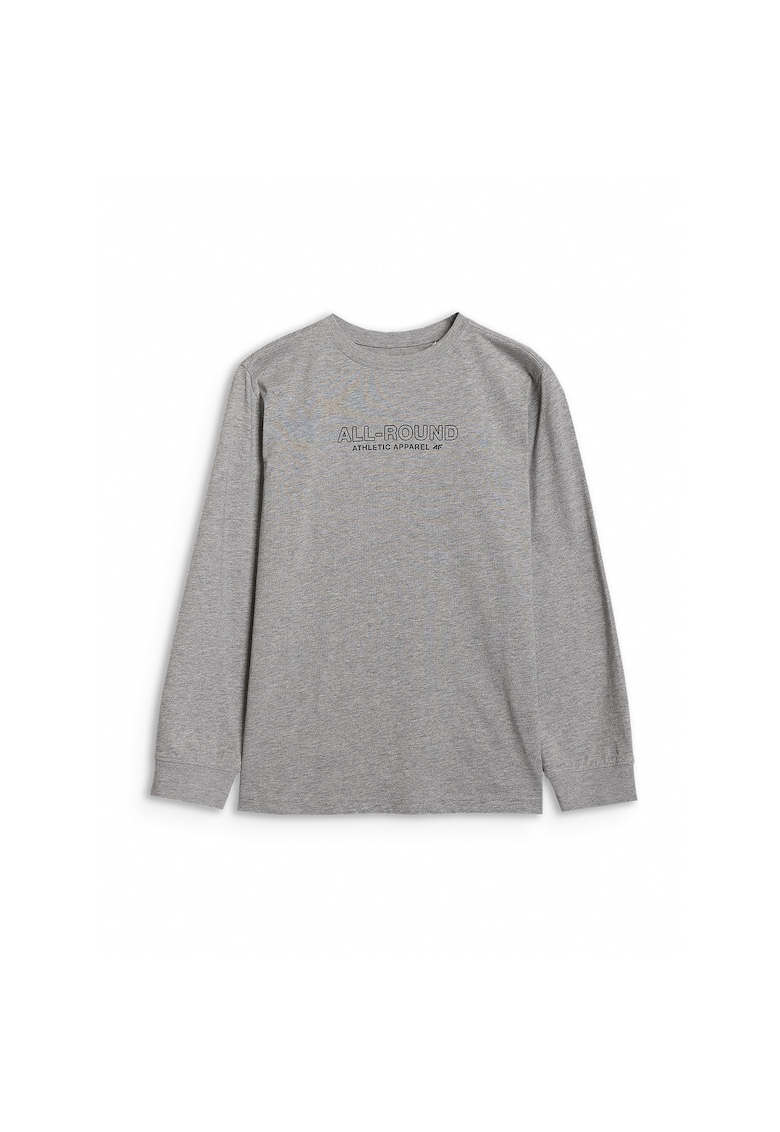Bluza baieti JWAW25TLONM485-24M - 4F - Bumbac - Gri