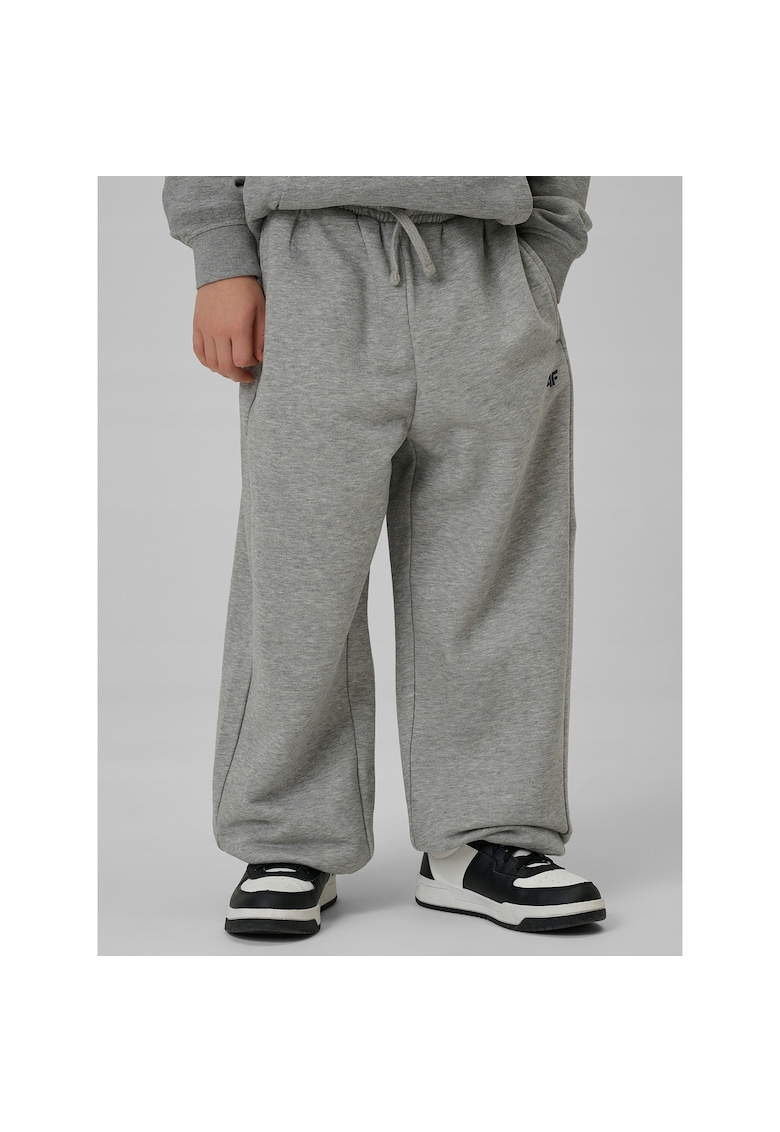 Pantaloni sport pentru baieti bumbac - gri