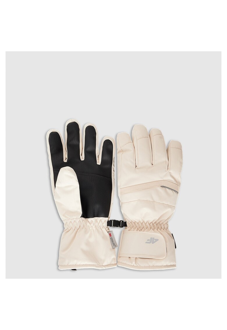 Manusi de schi pentru femei Thinsulate - impermeabile - bej -
