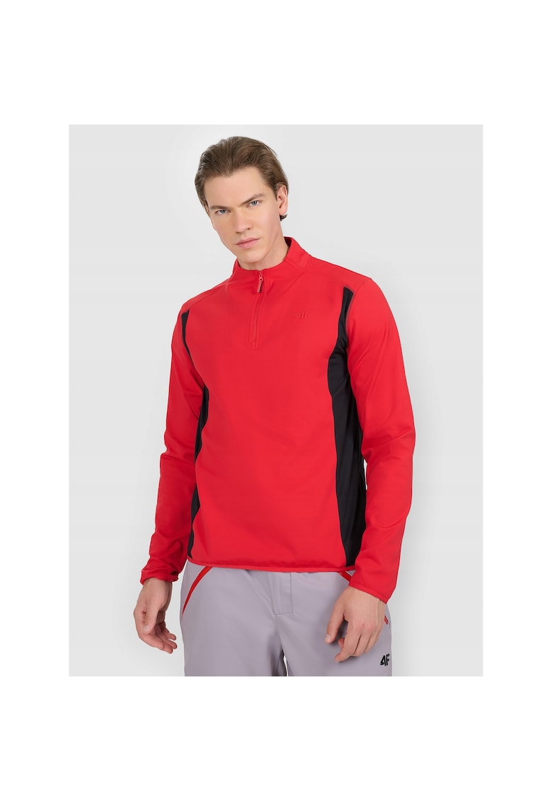 Bluza sport barbati termica - rosu/negru - poliester - Rosu