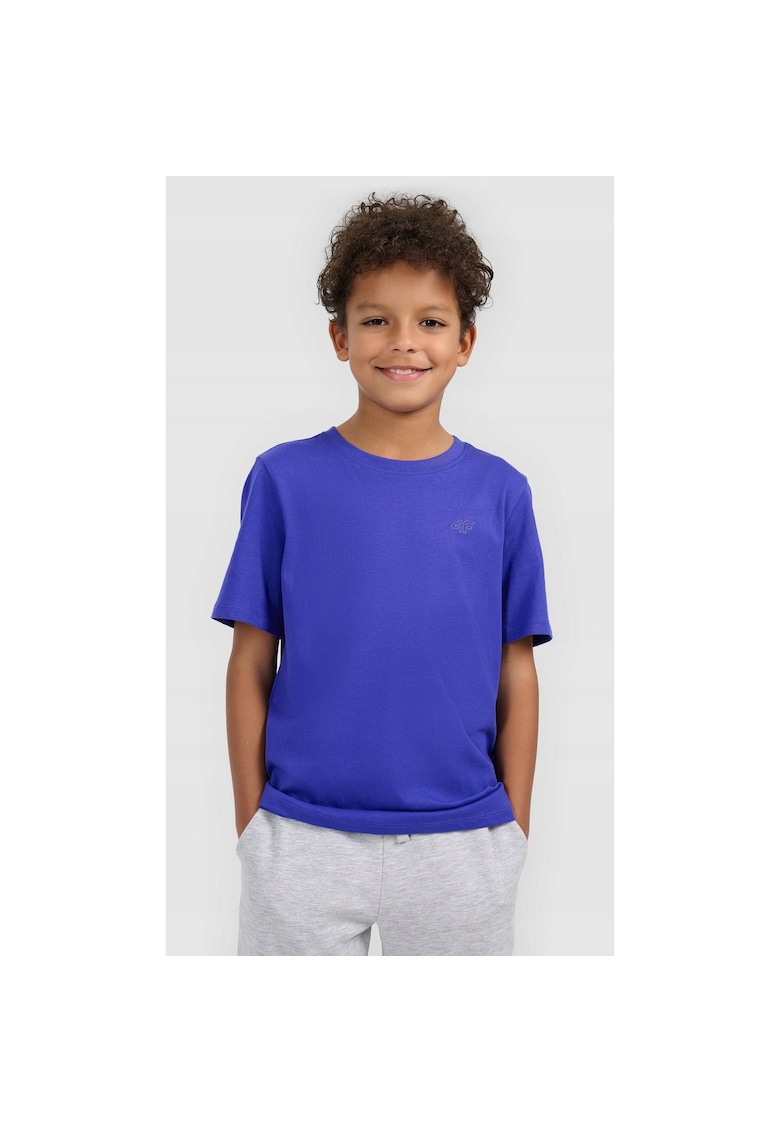 Tricou copii - simplu - albastru - bumbac