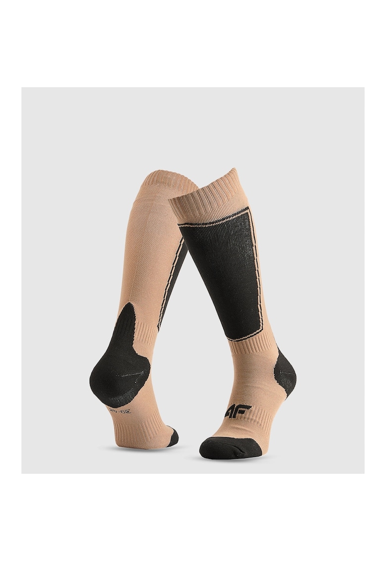 Sosete sport dama dwqfwq - Negru/Maro