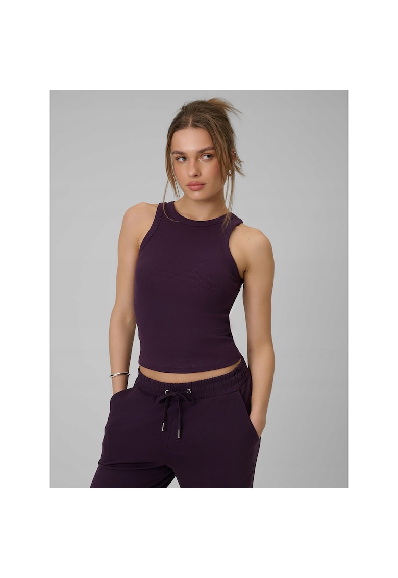 Maiou sport dama antrenament sala - mov - poliester