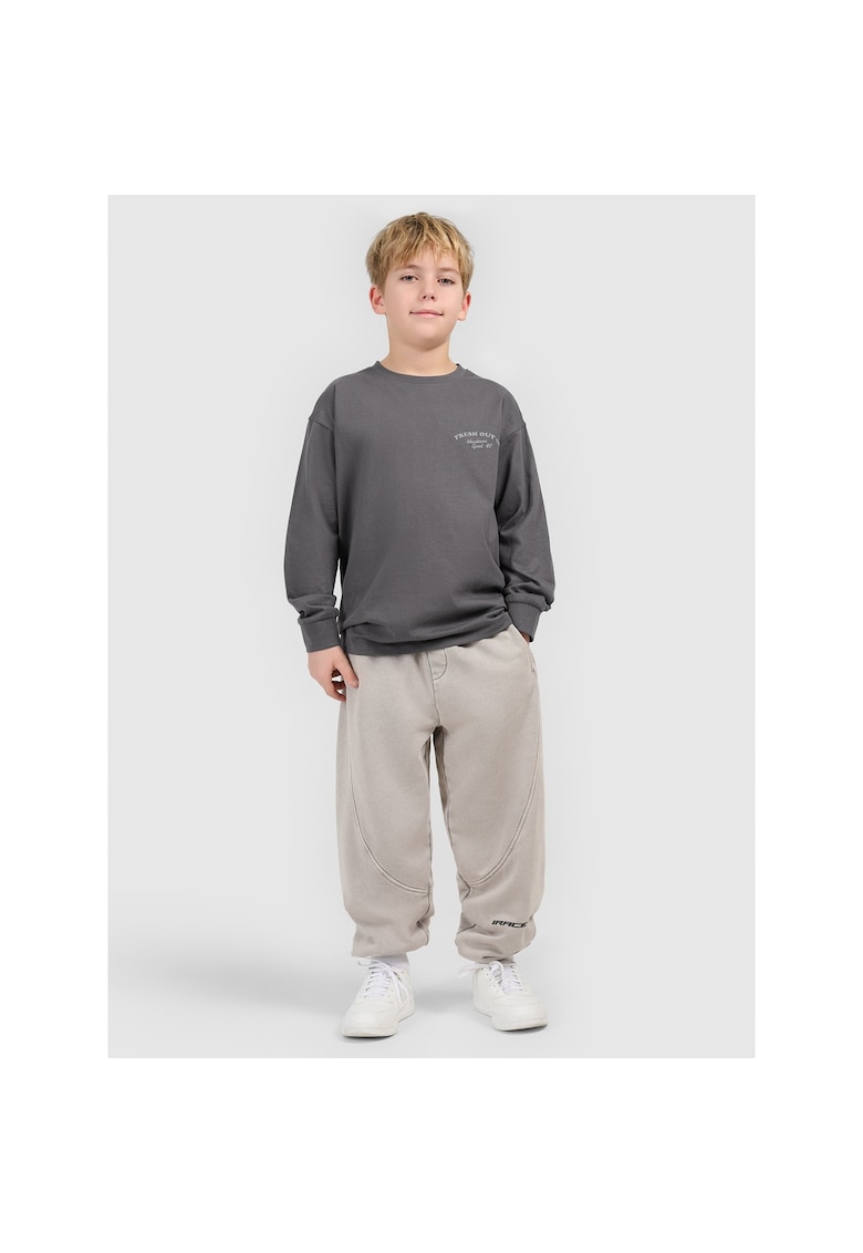 Bluza copii gri cu imprimeu - Gri