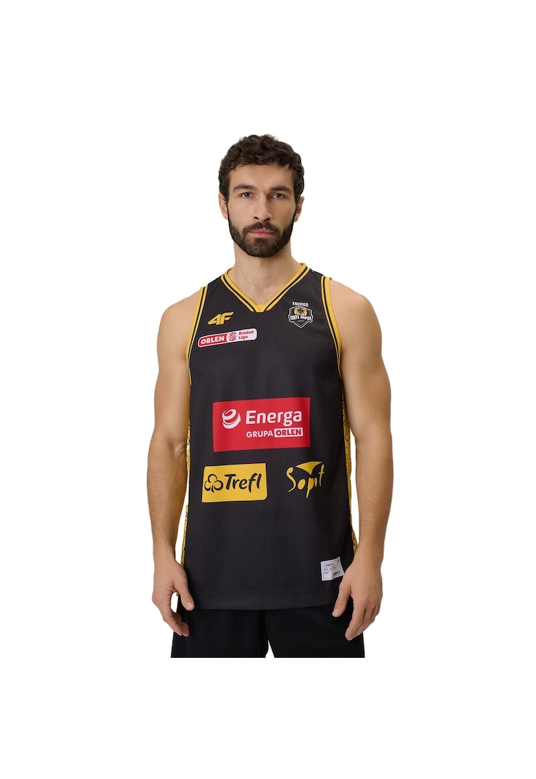 Maiou de baschet barbati - replica Trefl Sopot - tehnologie 4FDry - negru