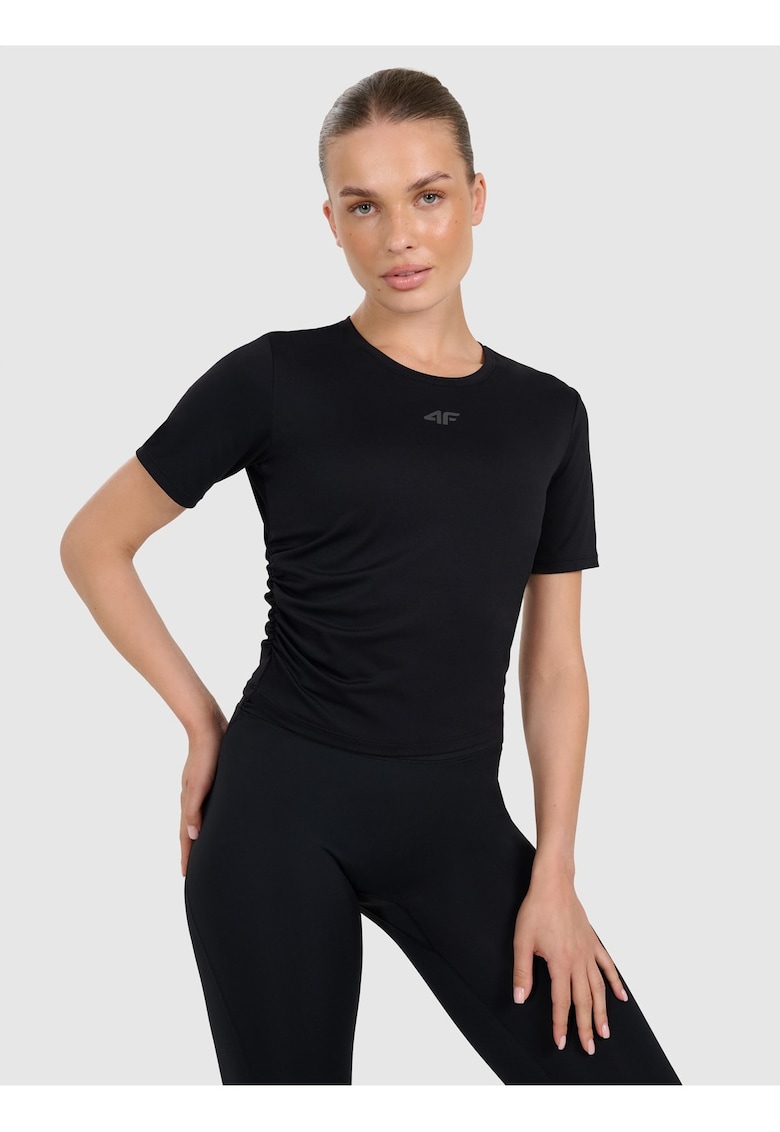 Tricou dama negru - poliester - mulat