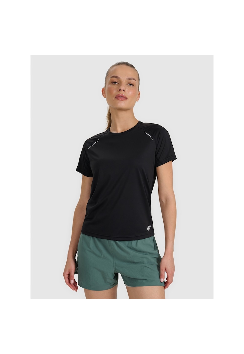 Tricou sport - alergare pe teren - uscare rapida - negru - poliester - set XL