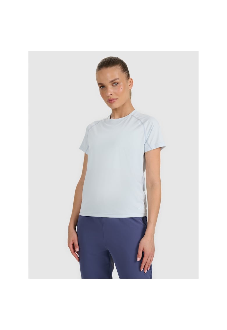 Tricou sport dama antrenament - culoare albastra - poliester
