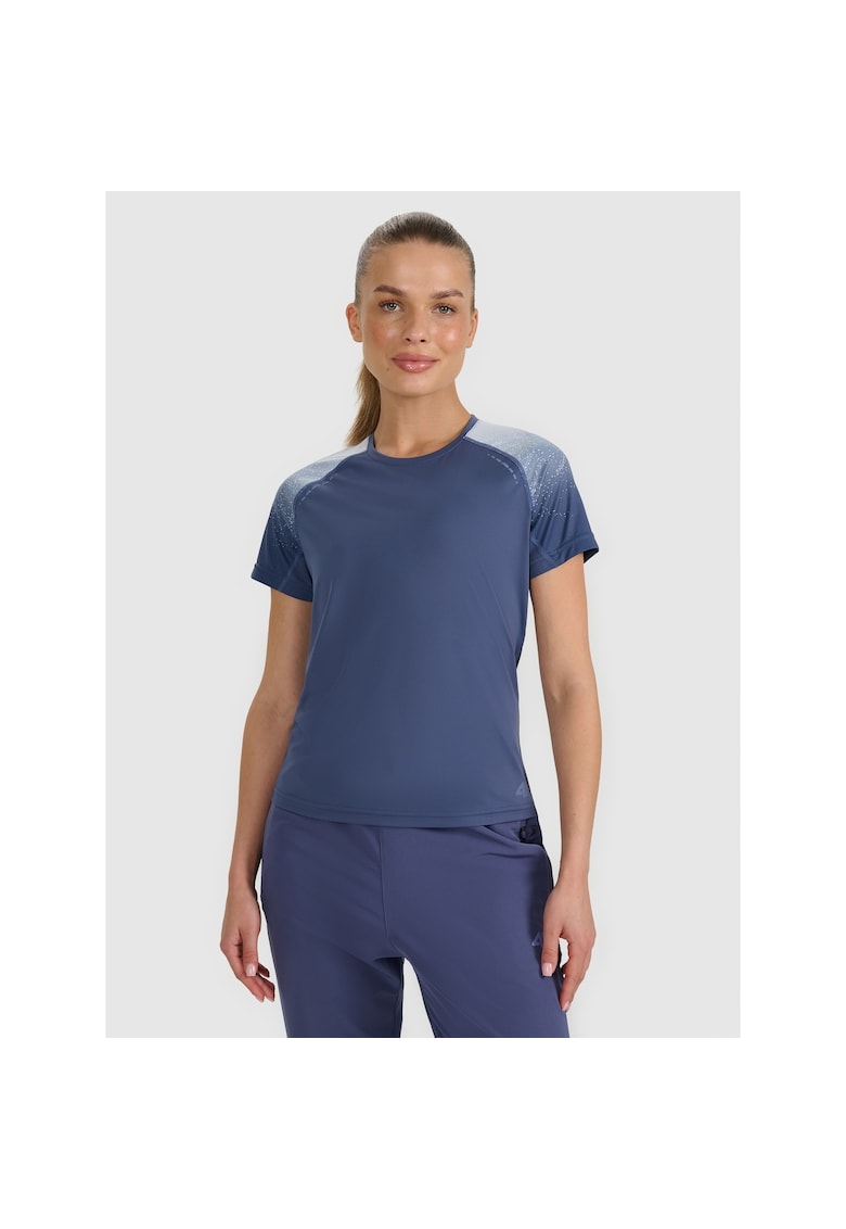 Tricou sport dama antrenament - albastru - poliester