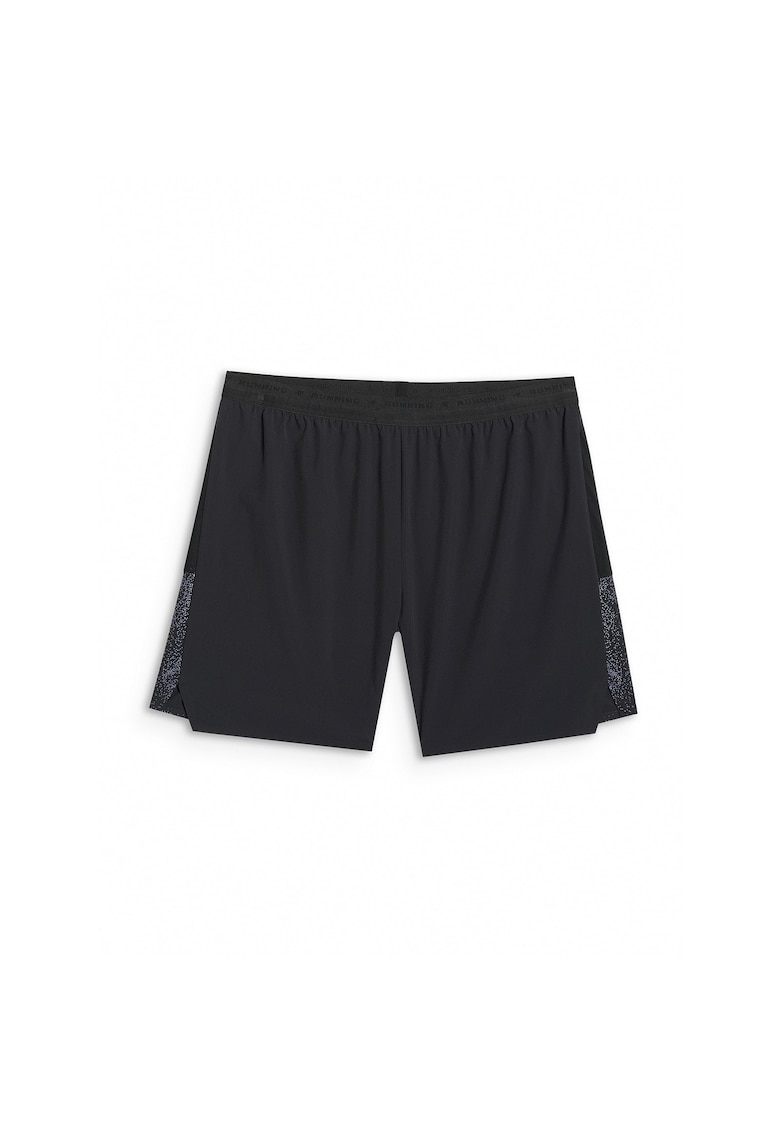 Pantaloni scurti sport barbati poliester - negru
