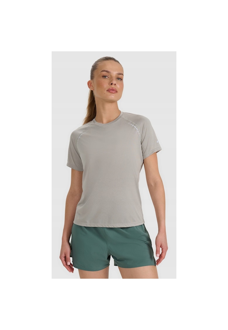 Tricou sport dama antrenament - usor - gri - poliester