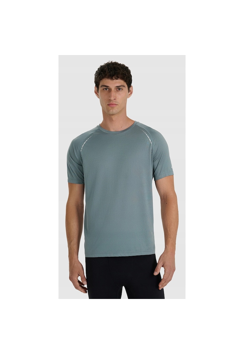 Tricou de alergare gri - uscare rapida - material sintetic