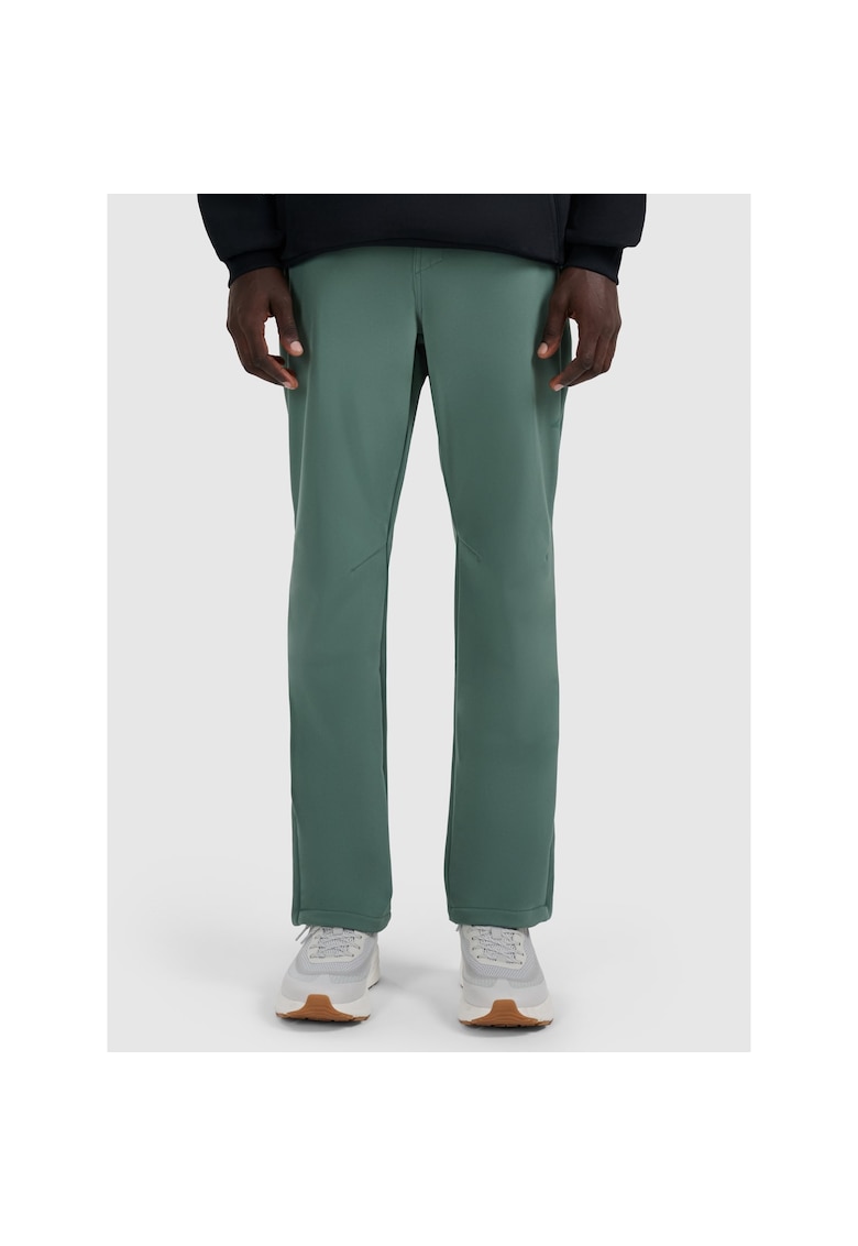 Pantaloni de trekking barbati - poliester - verde