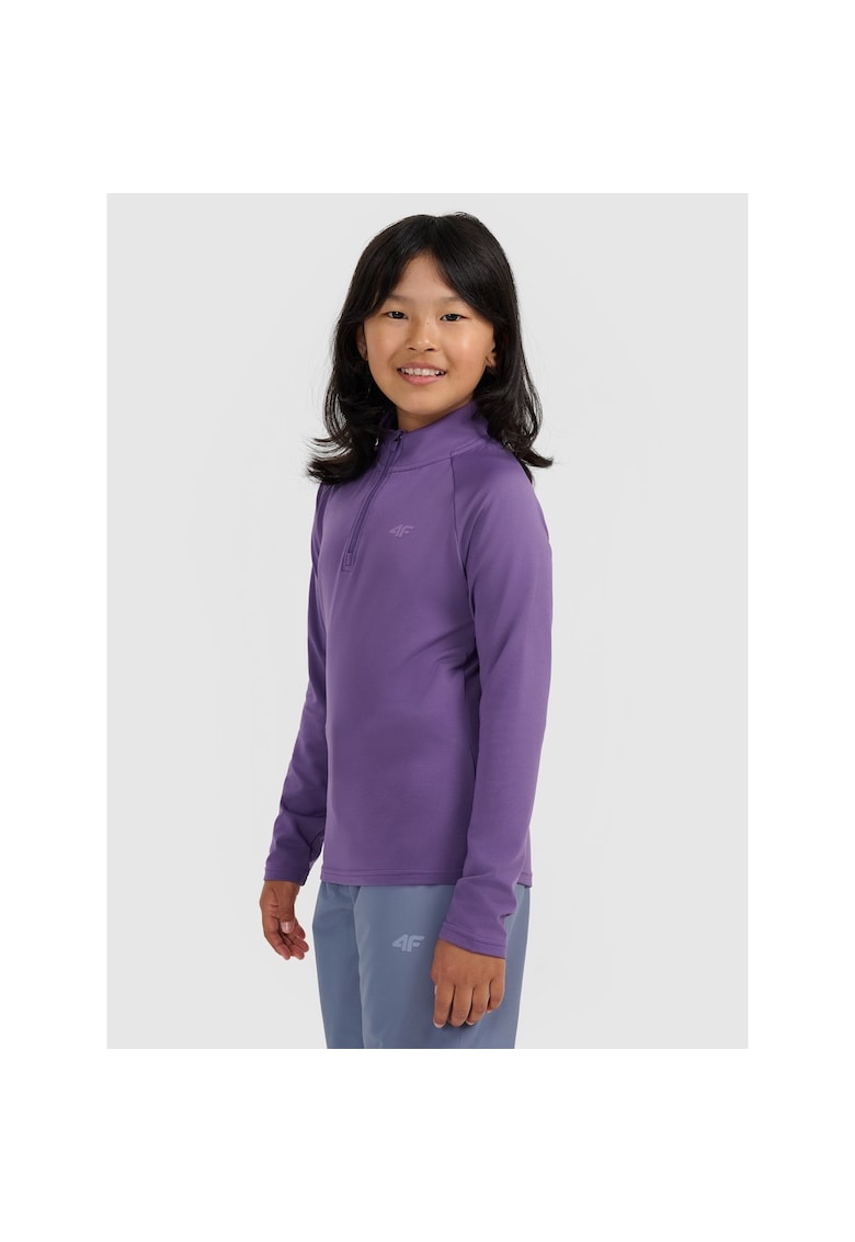 Bluza sport fete - fleece - mov