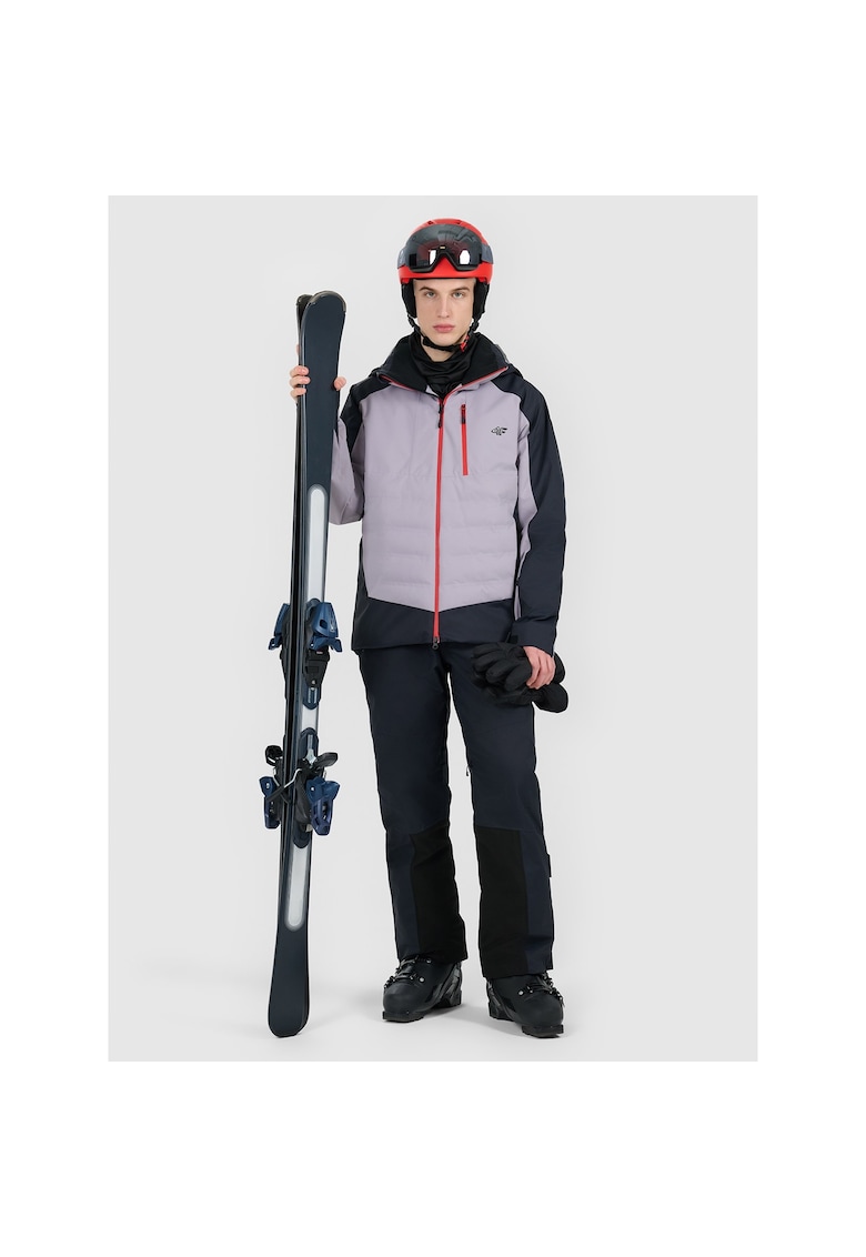 Geaca de schi barbati - poliester - gri/negru