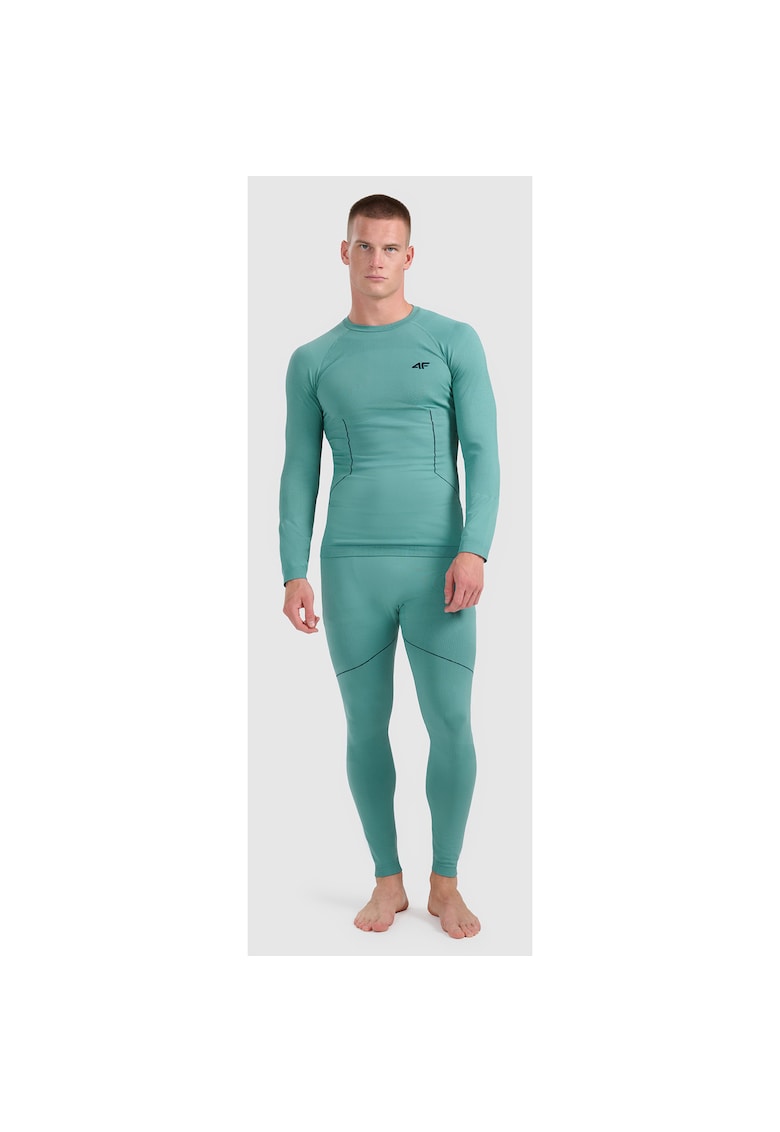 Lenjerie termoactiva barbati - turcoaz - fara cusaturi - poliester - Verde