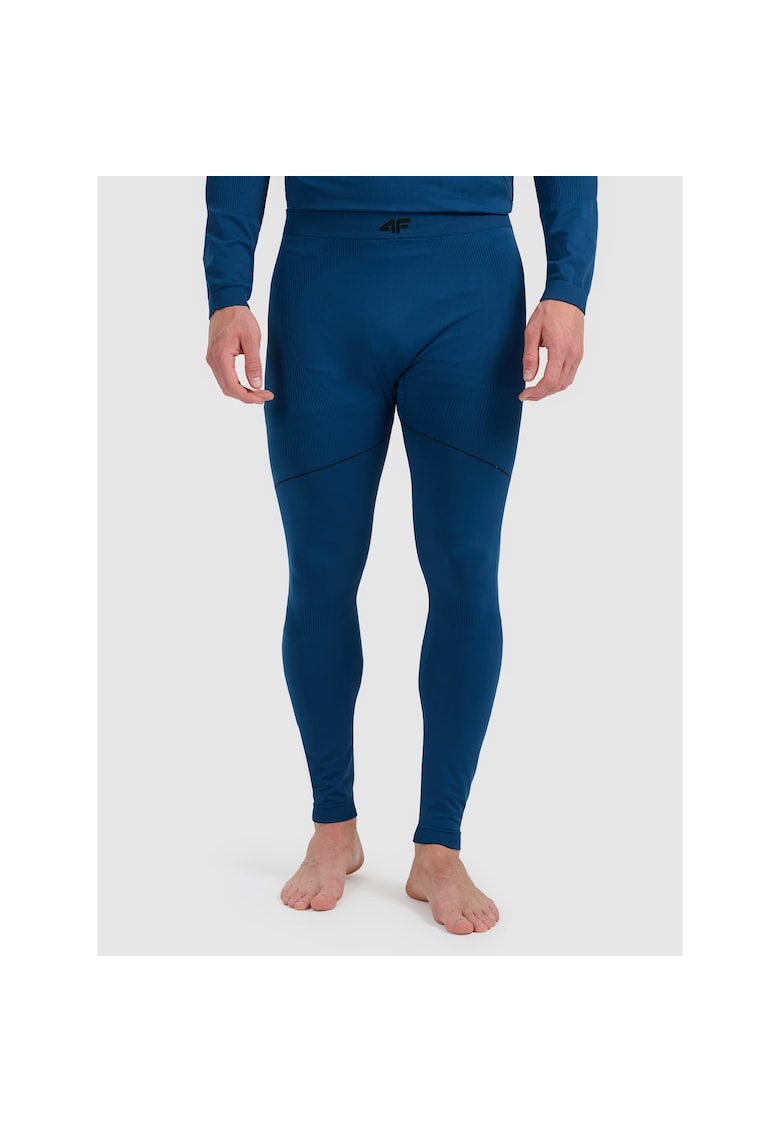 Pantaloni sport barbati fara cusaturi - albastru - poliesterfwq - Albastru