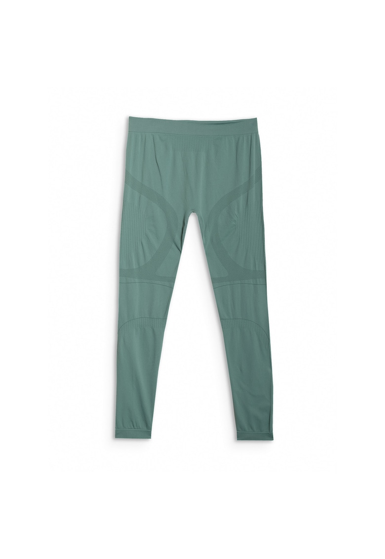 Pantaloni sport barbati termoactiva - fara cusaturi - verde - poliester