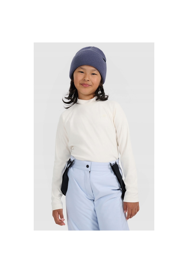 Bluza sport copii - fleece - alb