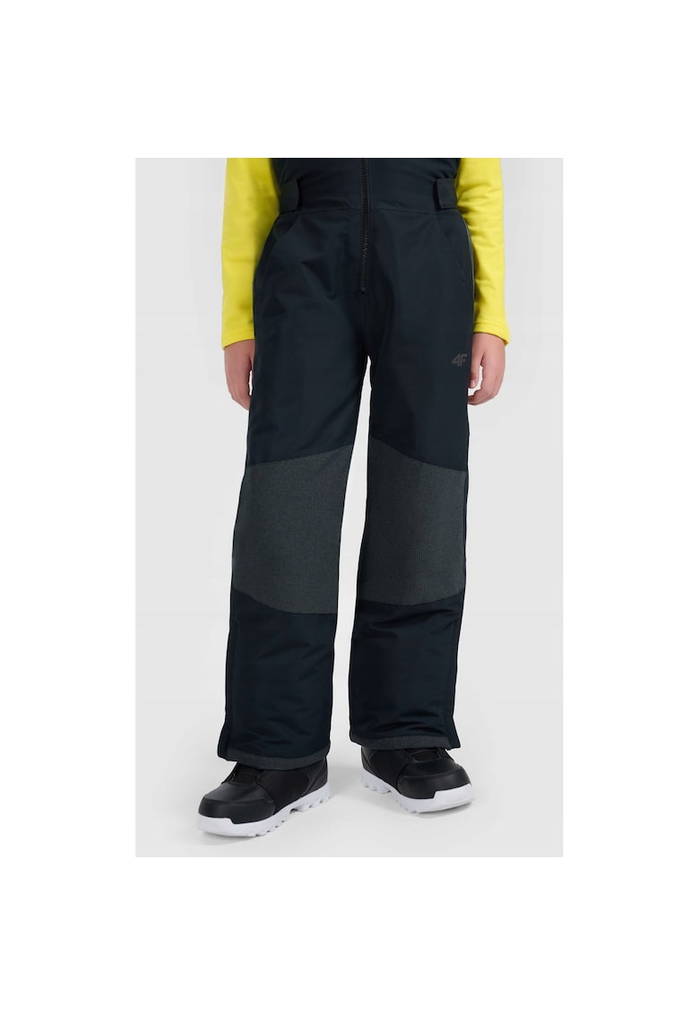 Pantaloni snowboard baieti - negri - NeoDry 10000/8000 - bretele reglabile