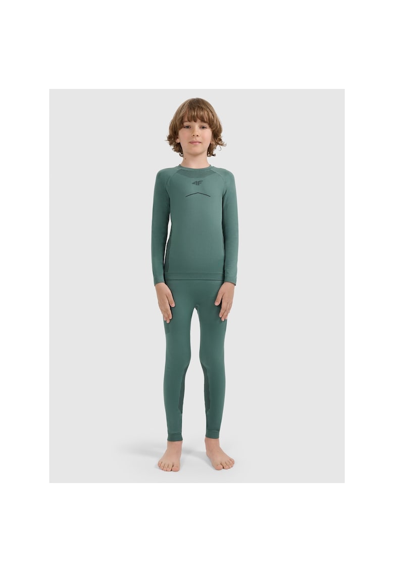 4f Lenjerie termoactiva baieti - poliester - verde