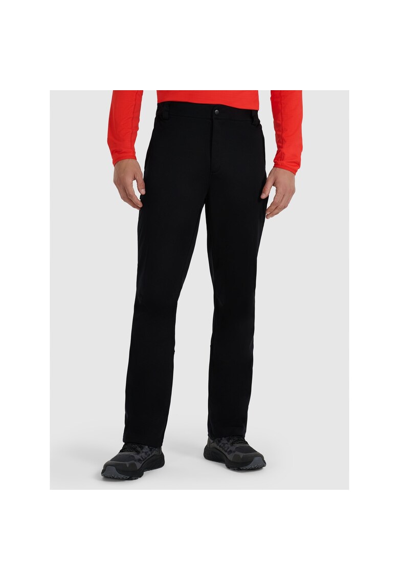 Pantaloni trekking barbati - poliester - negru