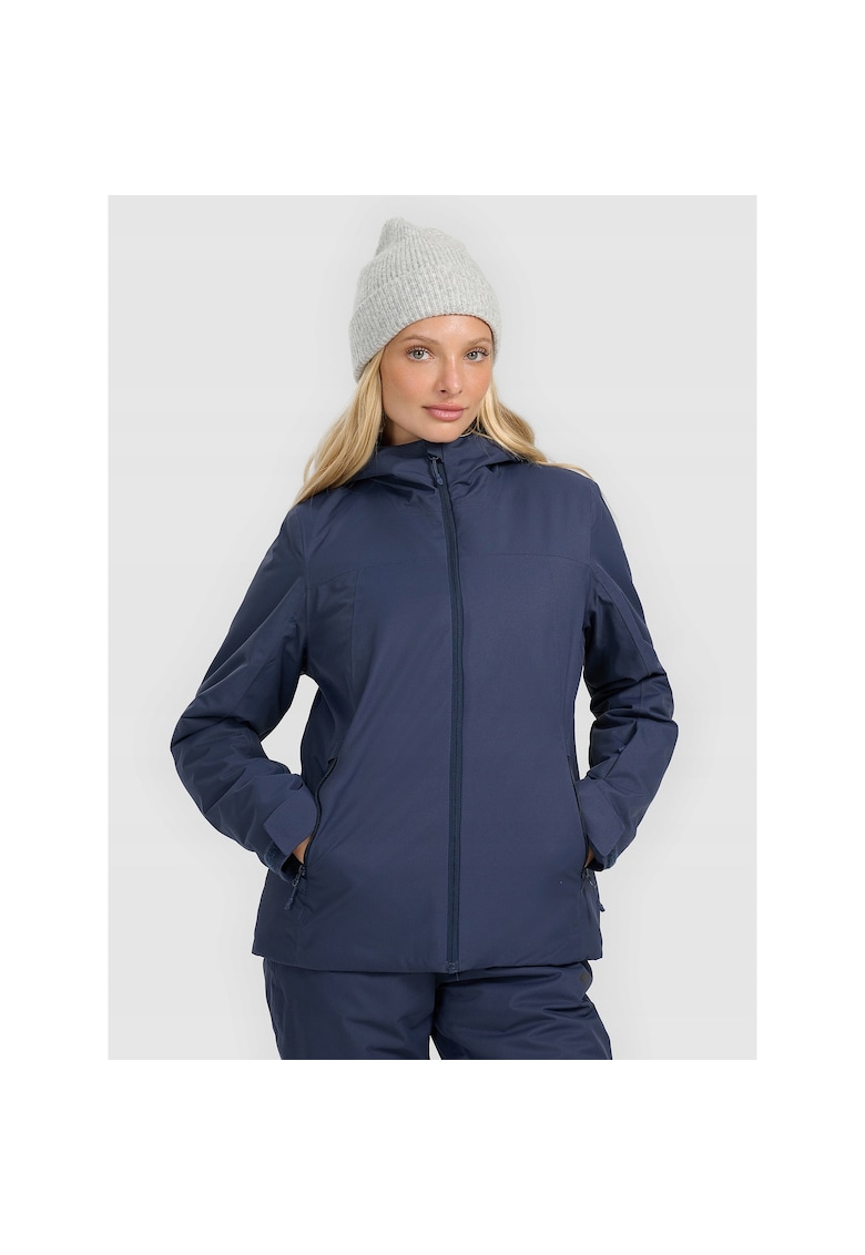 Geaca de schi dama membrana NeoDry 5000 - gluga - impermeabila - bleumarin - poliester
