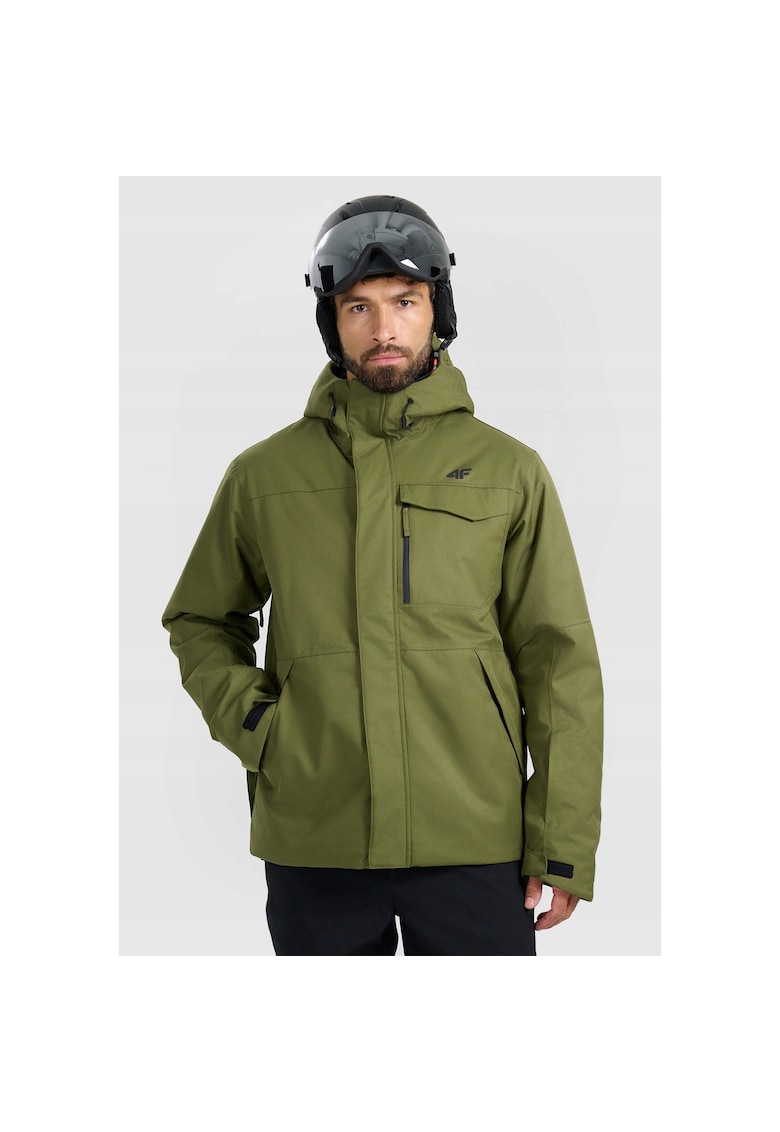 Jacheta de schi barbati - poliester - verde -