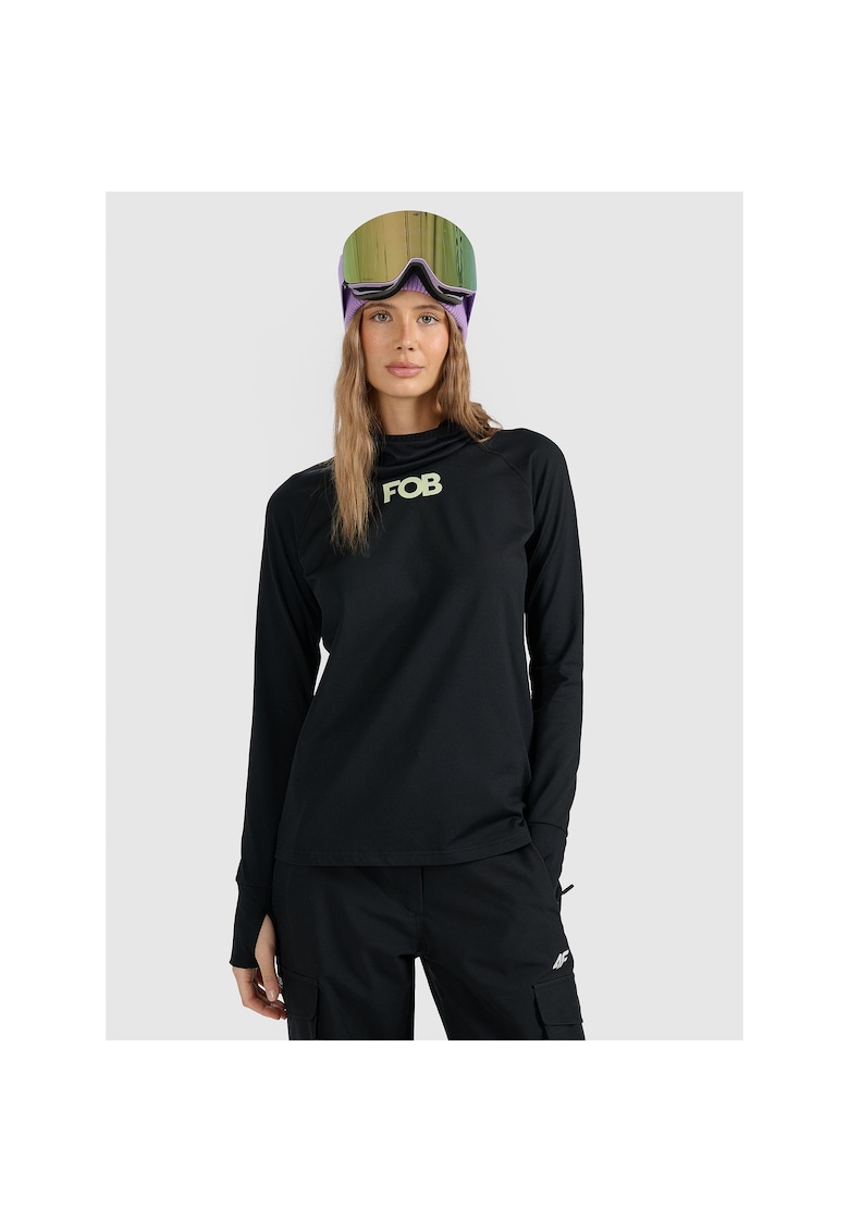 Bluza termica dama WAW25UBRUF086-20S - 4F - Poliester - Negru -
