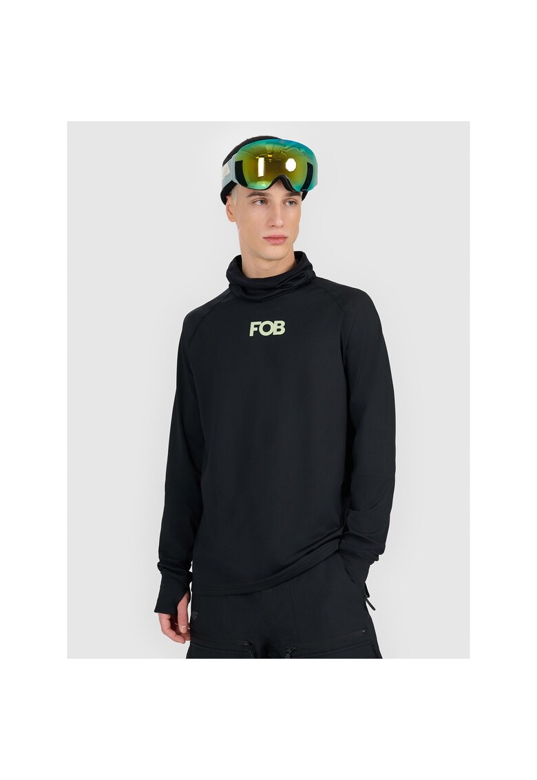 Bluza sport barbati - termica neagra - poliester - Negru