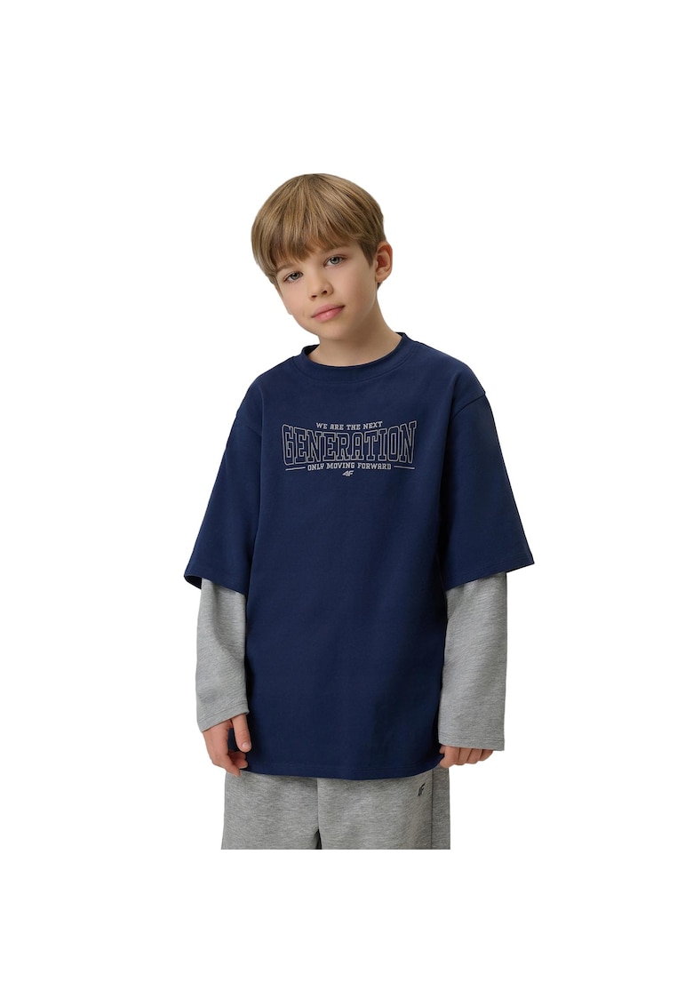 Bluza copii JRSS26TLONM631-31S - 4F - Bumbac - Albastru