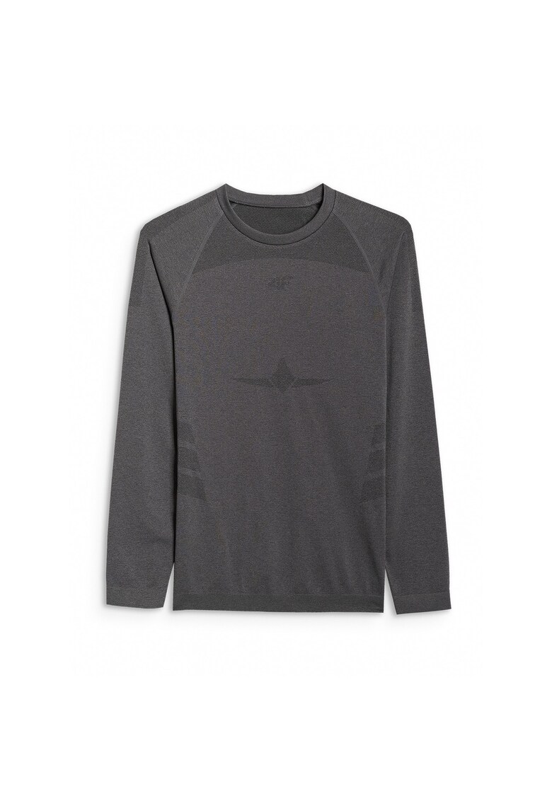 Bluza sport barbati - lenjerie termica fara cusaturi - negru - poliester - Negru