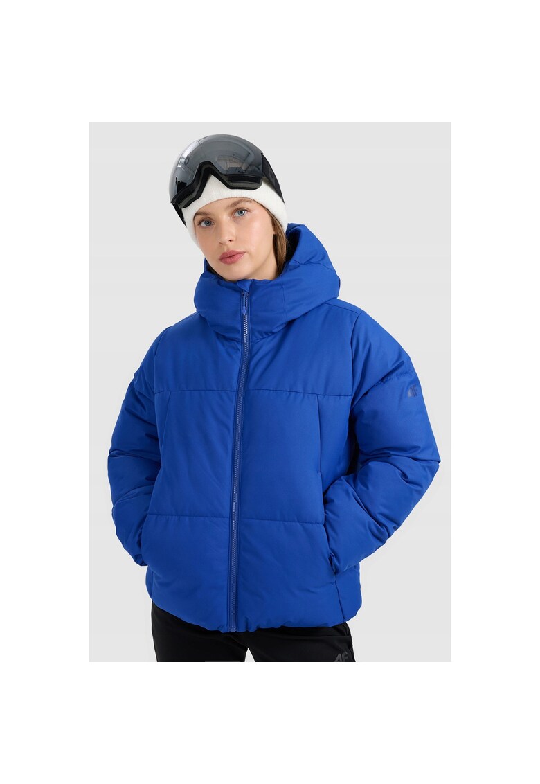 Geaca de schi dama albastra - membrana NeoDry 5000 - izolatie din poliester - set cu 3 buzunare exterioare