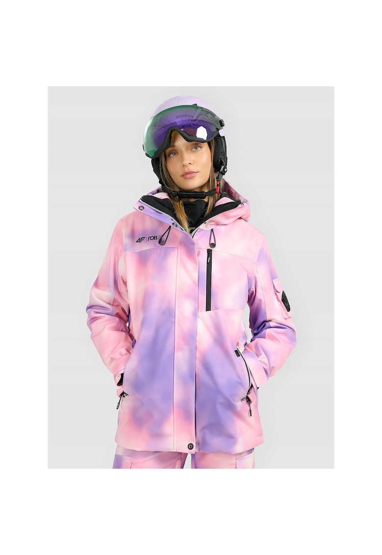 Geaca snowboard dama multicolor - poliester -