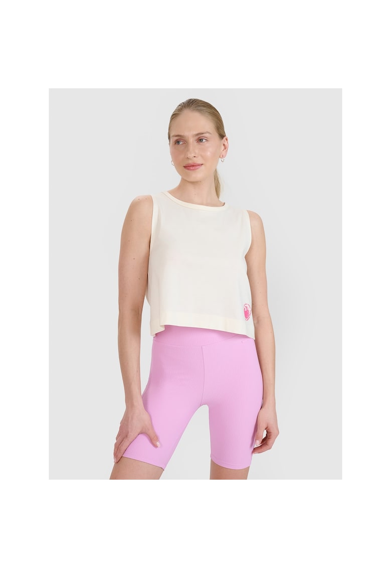 Maiou sport dama alb - poliester - antrenament sala -