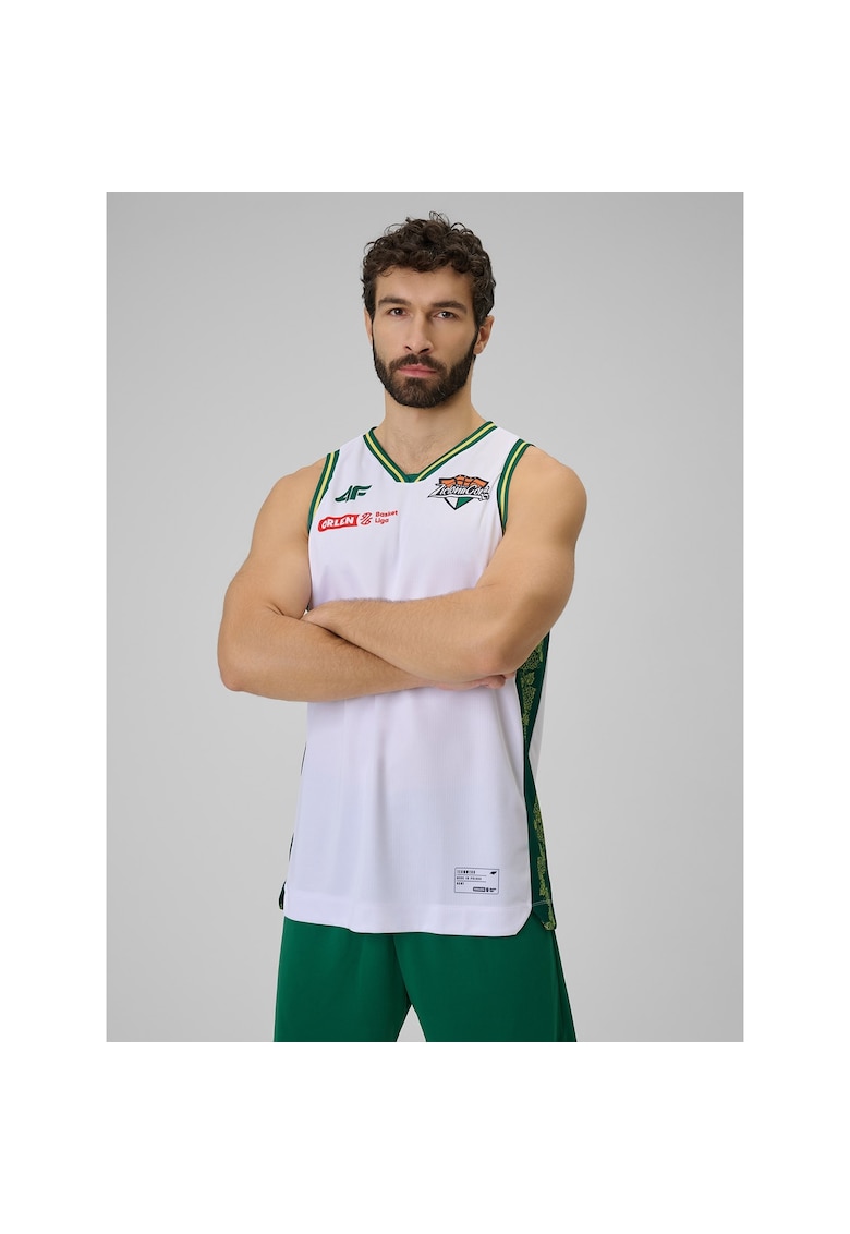 Maiou barbati poliester - Alb