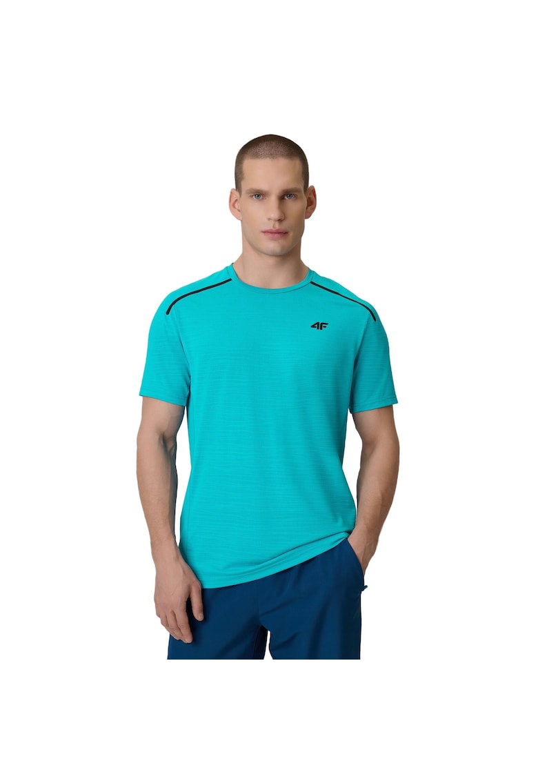 Tricou de antrenament turcoaz - uscare rapida - material texturat - pentru barbati
