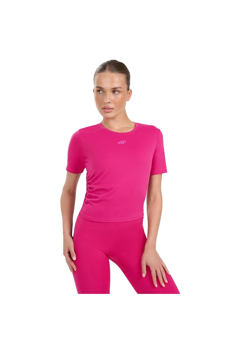 Tricou dama roz - poliester - stil yoga