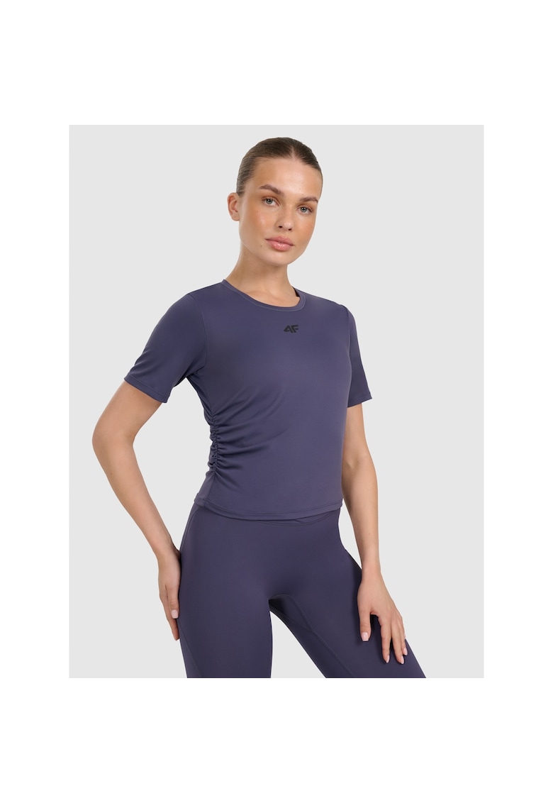 Tricou sport dama - uscare rapida - sintetic - bleumarin