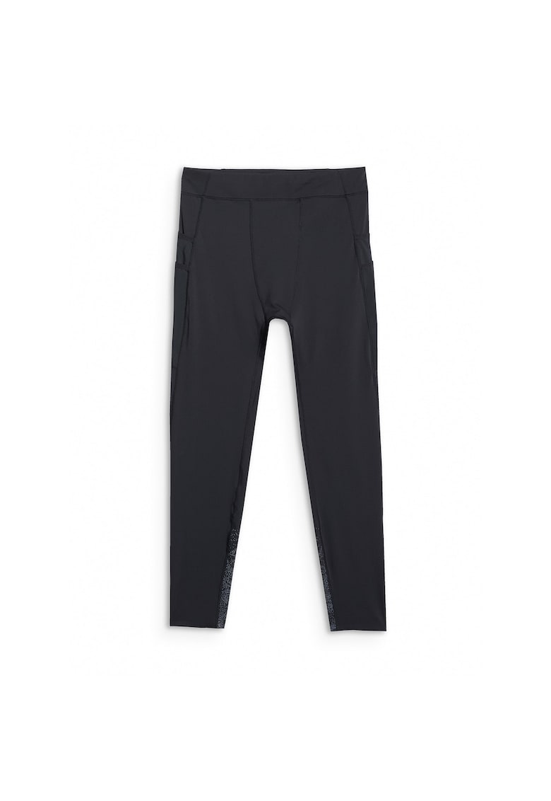 Pantaloni alergare barbati - poliester - negru
