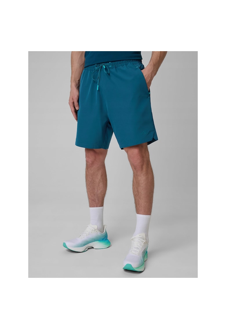 Pantaloni scurti sport barbati poliester - turcoaz