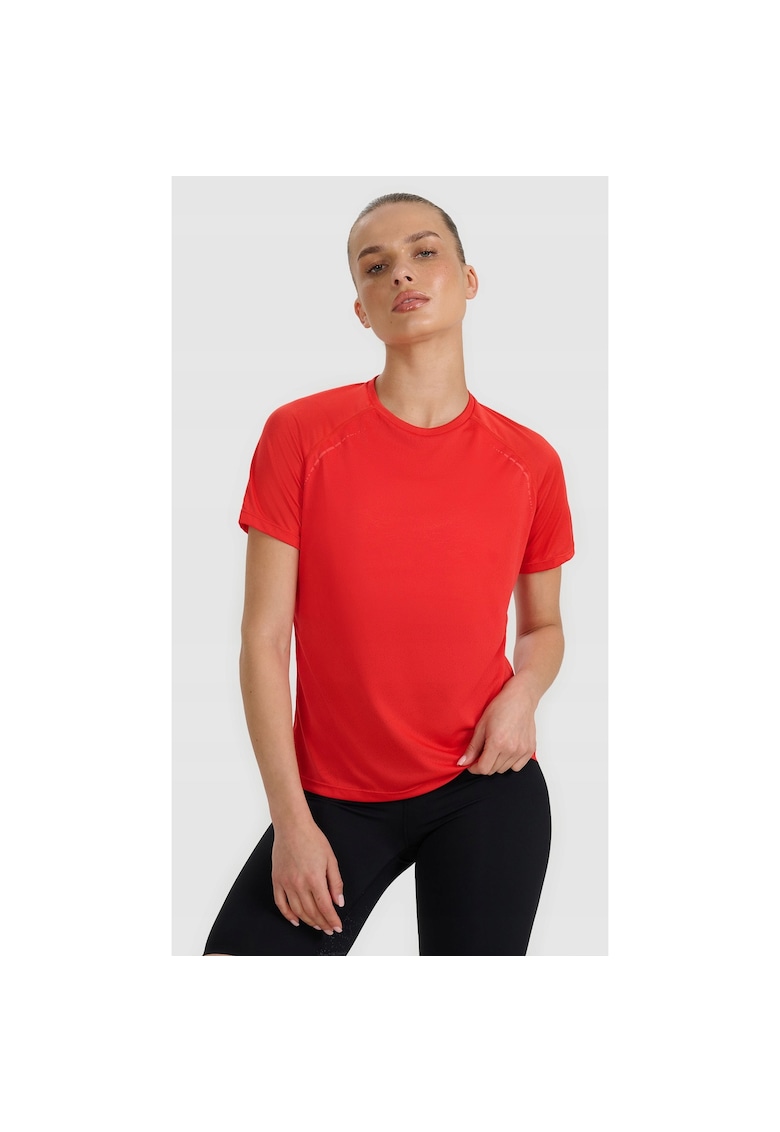 Tricou sport dama antrenament - rosu - poliester